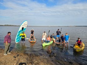 Comenzó “Salto al Agua” con remadas inaugurales en el río Uruguay