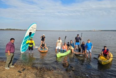 Comenzó “Salto al Agua” con remadas inaugurales en el río Uruguay